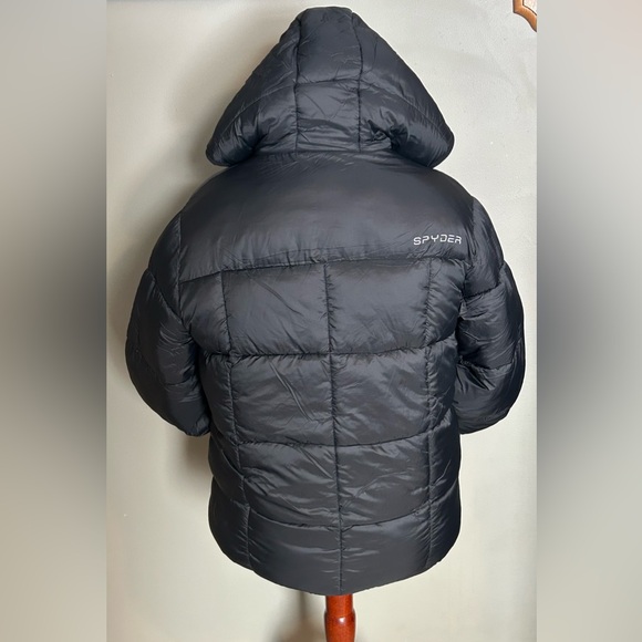 Spyder Mens Black Puffer Jacket - Picture 9 of 14